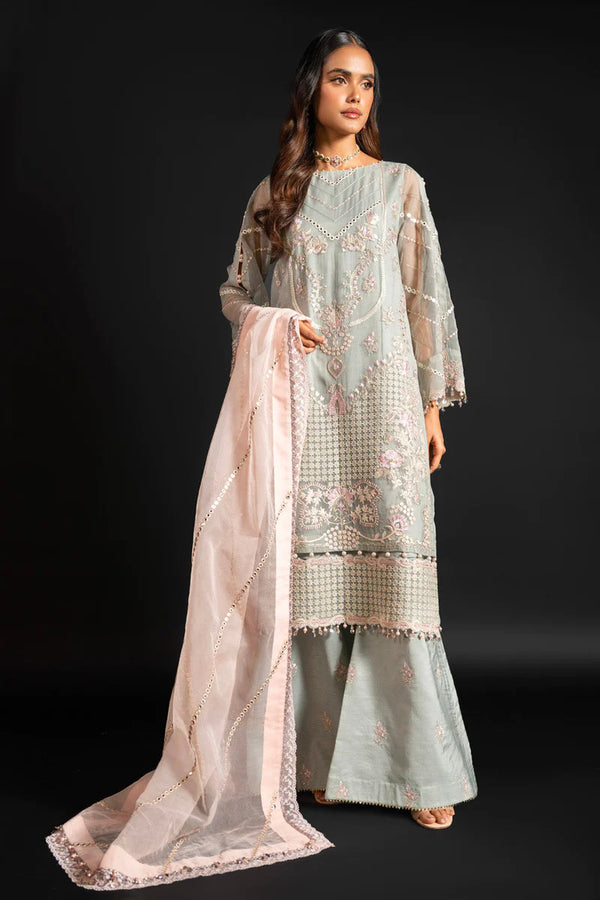 Alkaram | Heavy Formals 24 | HF-03-24-Dove Grey - Hoorain Designer Wear - Pakistani Ladies Branded Stitched Clothes in United Kingdom, United states, CA and Australia