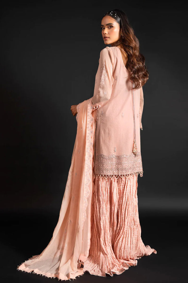 Alkaram | Heavy Formals 24 | HF-08-24-Peach - Hoorain Designer Wear - Pakistani Ladies Branded Stitched Clothes in United Kingdom, United states, CA and Australia