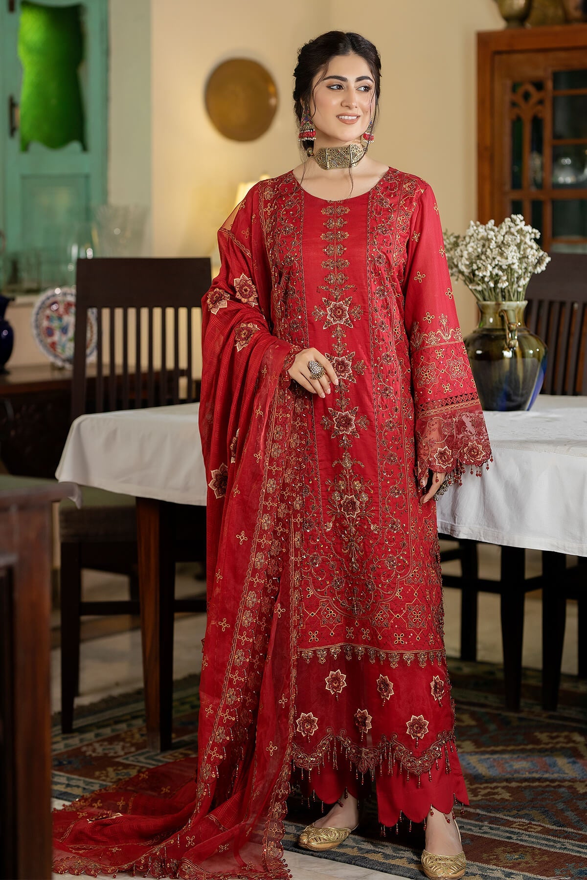 Raeesa Premium | Kimora Lawn Collection | Kimora | HL-14 Nora - Pakistani Clothes for women, in United Kingdom and United States