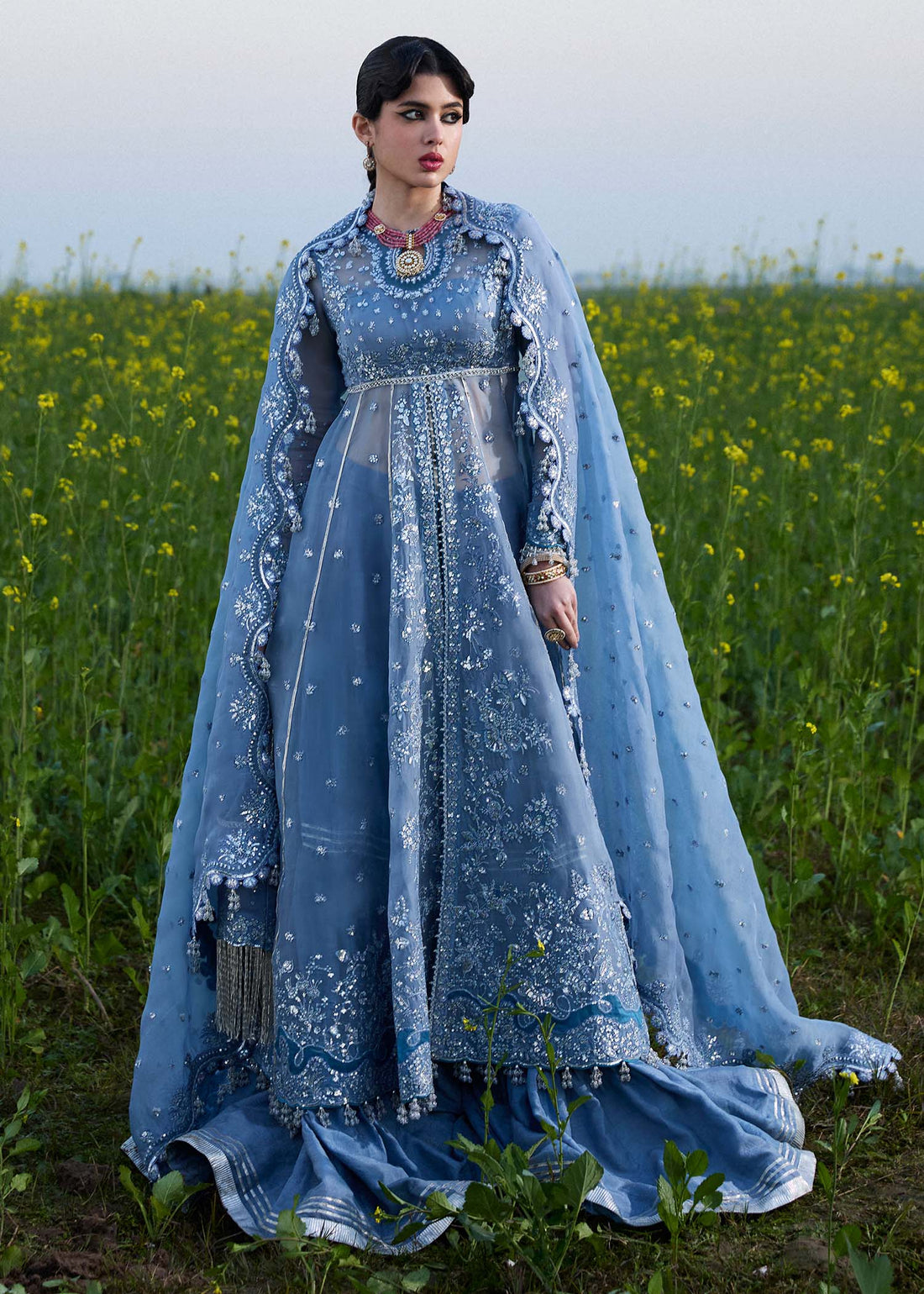 Hussain Rehar Darlings Festive 25 | Pakistani Festive Dresses UK Tagged "Ice Blue" Hoorain Designer Wear Hussain Rehar Darlings Festive 25 | Pakistani Festive Dresses UK Tagged "Ice Blue" Hoorain Designer Wear
