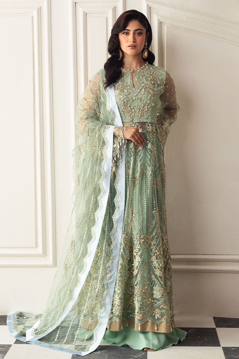 Mushq | Hemline Aura Debut Wedding Formals | PISTACHIO