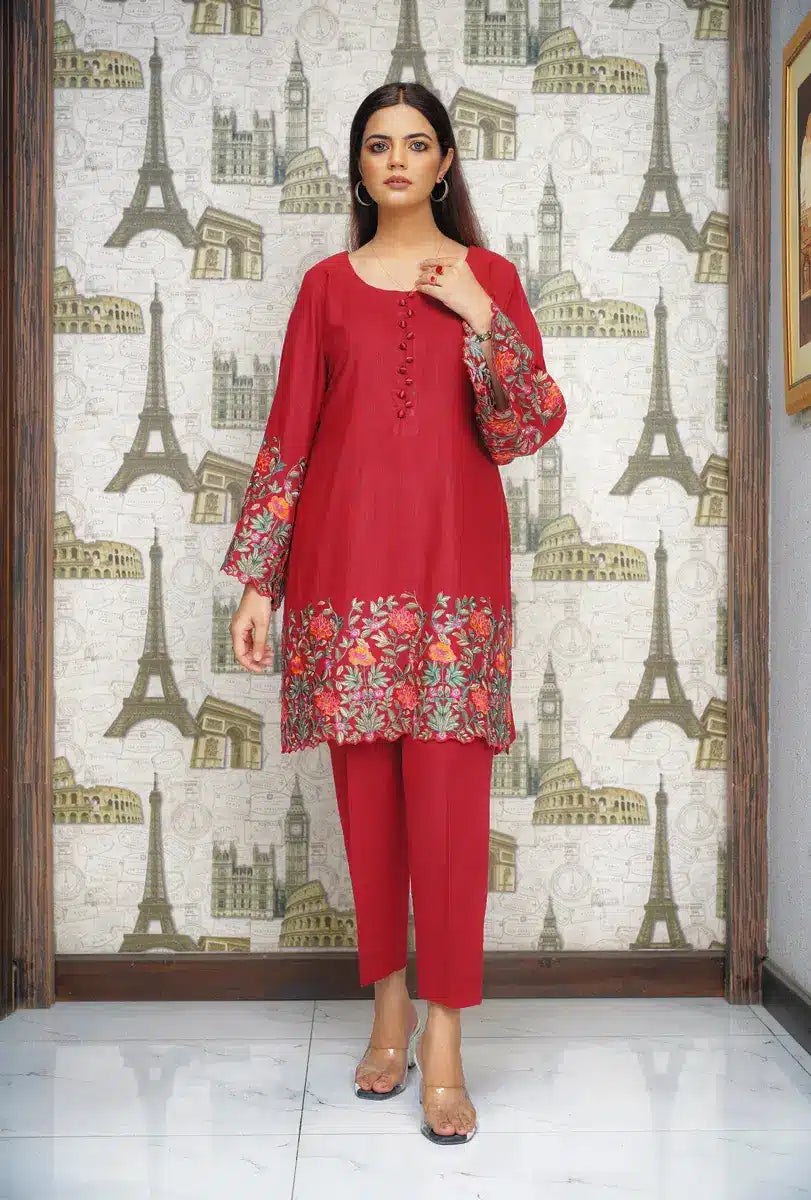 Hoorain Basics | Slub Winter 23 | HB-MRN - Pakistani Clothes for women, in United Kingdom and United States