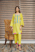 Hoorain Basics | Slub Winter 23 | HB-YLW - Pakistani Clothes for women, in United Kingdom and United States