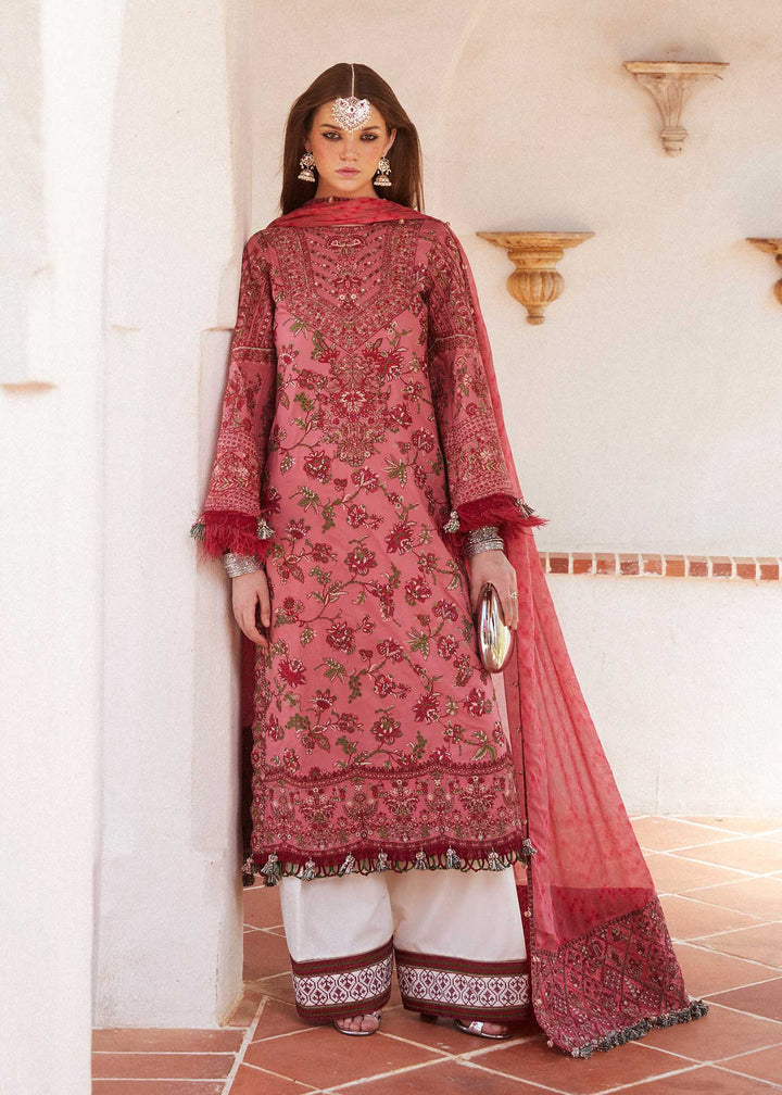 Hussain Rehar | Eid Luxury Lawn SS/24 | Layla - Hoorain Designer Wear - Pakistani Ladies Branded Stitched Clothes in United Kingdom, United states, CA and Australia