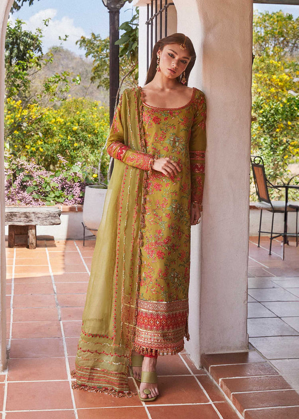 Hussain Rehar | Eid Luxury Lawn SS/24 | Sorbet - Hoorain Designer Wear - Pakistani Ladies Branded Stitched Clothes in United Kingdom, United states, CA and Australia