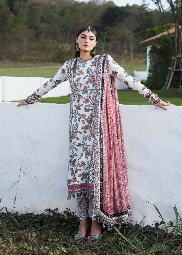 Hussain Rehar | Eid Luxury Lawn SS/24 | Elara - Hoorain Designer Wear - Pakistani Ladies Branded Stitched Clothes in United Kingdom, United states, CA and Australia