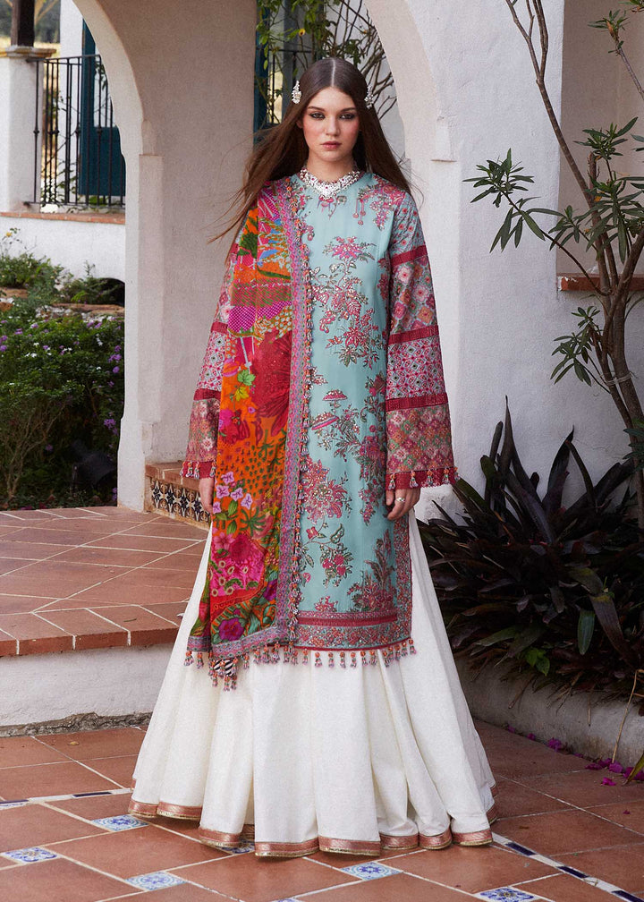 Hussain Rehar | Eid Luxury Lawn SS/24 | Floret - Hoorain Designer Wear - Pakistani Ladies Branded Stitched Clothes in United Kingdom, United states, CA and Australia
