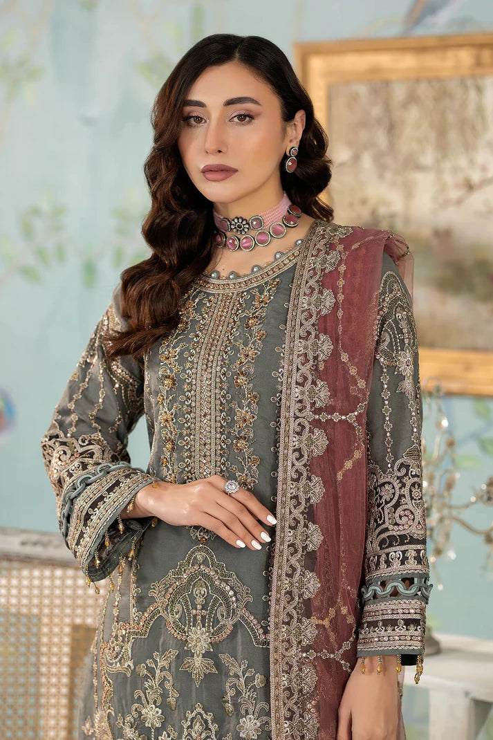 Imrozia Premium | Baad e Saba Pret Luxury Eid Collection | I.P-42 Roshni - Hoorain Designer Wear - Pakistani Ladies Branded Stitched Clothes in United Kingdom, United states, CA and Australia