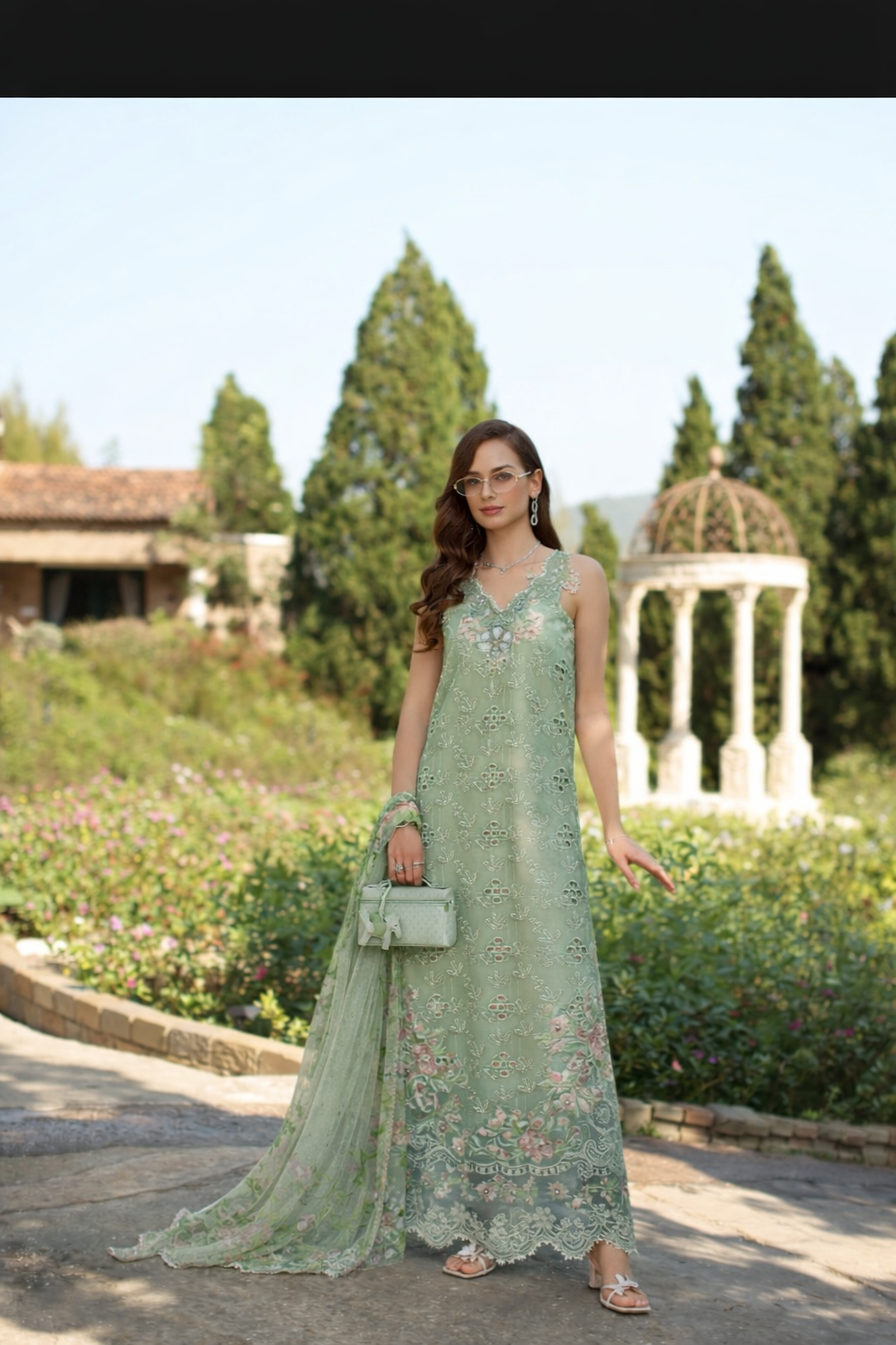 Saadia Asad | Luxury Eid Schiffli Laserkari 26 | D7 - B - Florine