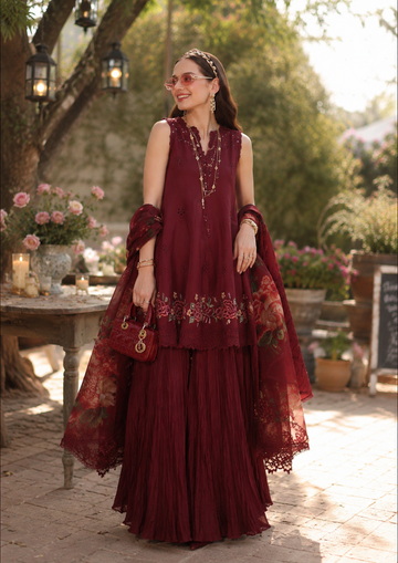 Noor by Saadia Asad | Noor Eid Printskhas 26 | D14 – Ruby Royale