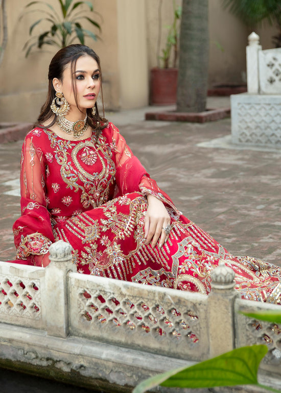 Daud Abbas | Formals Collection | Ruby - Hoorain Designer Wear - Pakistani Ladies Branded Stitched Clothes in United Kingdom, United states, CA and Australia