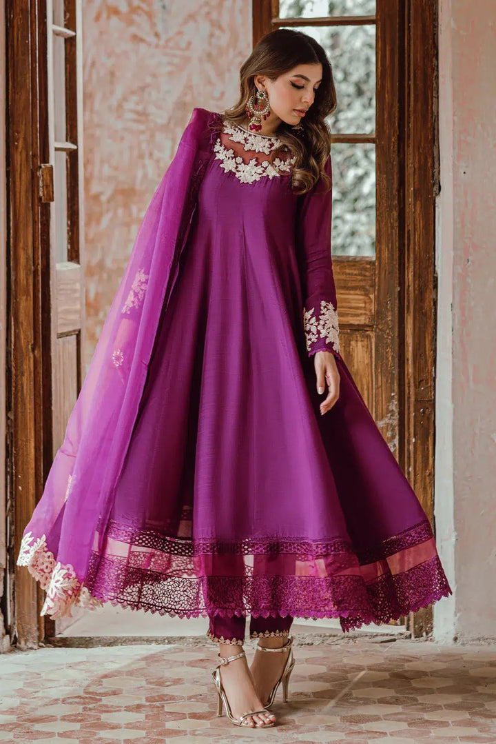 Azure | Embroidered Formals | Imperial Plum - Hoorain Designer Wear - Pakistani Ladies Branded Stitched Clothes in United Kingdom, United states, CA and Australia
