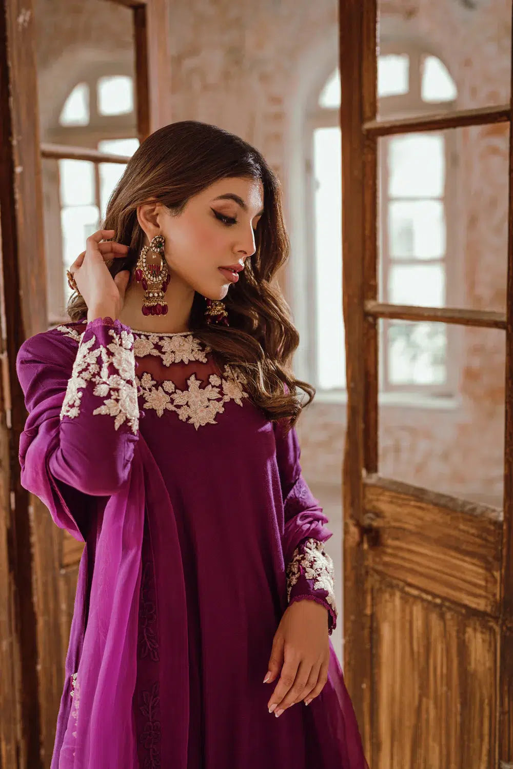 Azure | Embroidered Formals | Imperial Plum - Pakistani Clothes for women, in United Kingdom and United States