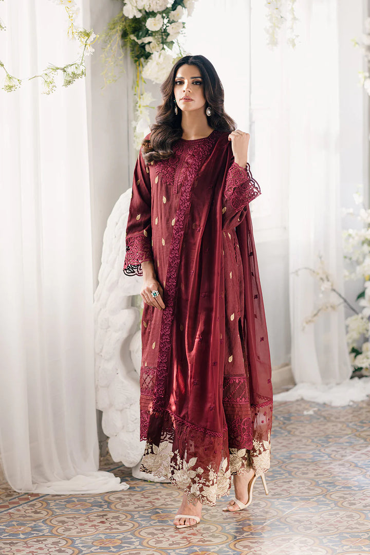 Azure | Ensembles Embroidered Formals | Imperial Wine - Pakistani Clothes for women, in United Kingdom and United States