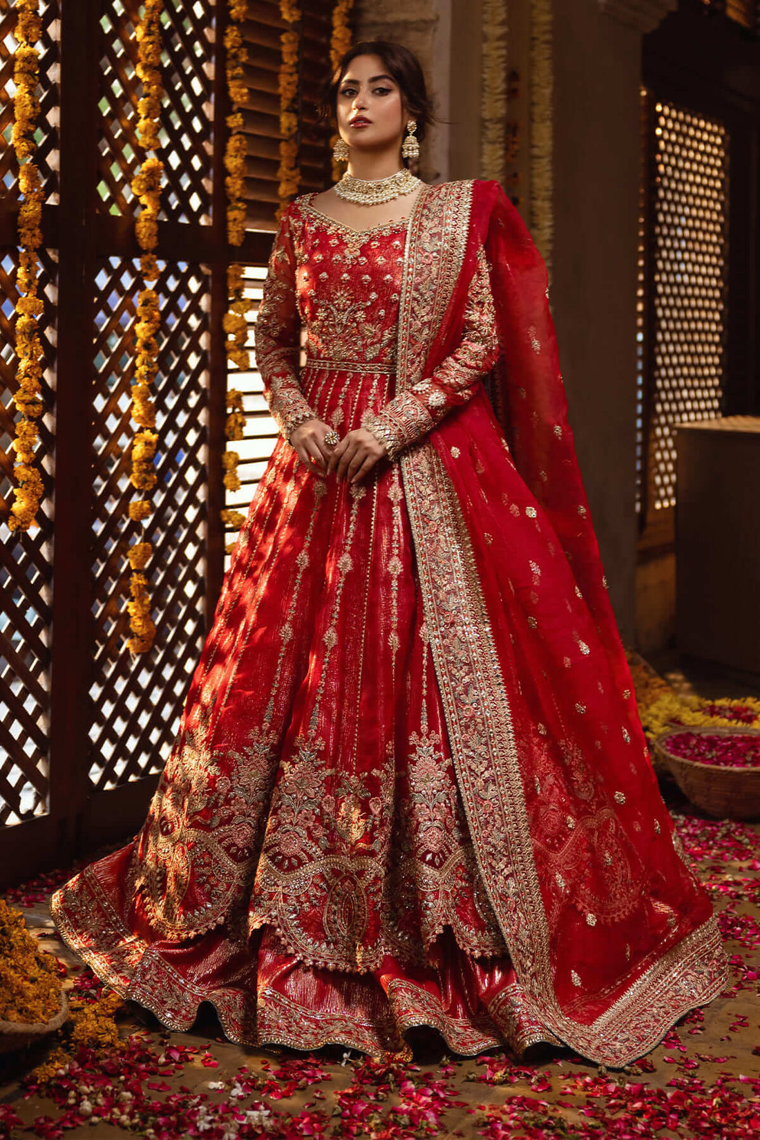 sajal aly wedding dress designer Serene X Sajal Ali Bridal Wedding Formals SB-29 Zevar YourLibaas