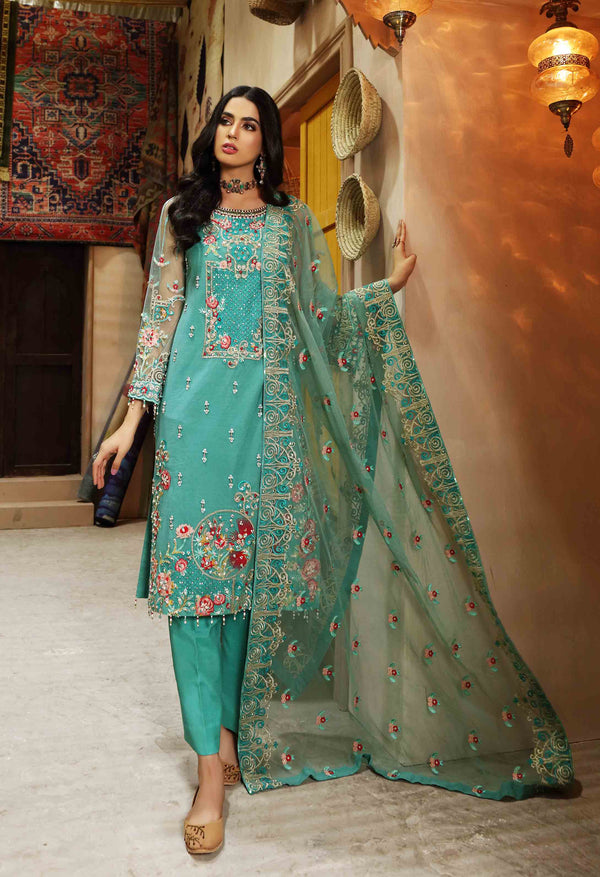 Waqas Shah | Ishq Naama | IVORY SAWN - Hoorain Designer Wear - Pakistani Ladies Branded Stitched Clothes in United Kingdom, United states, CA and Australia
