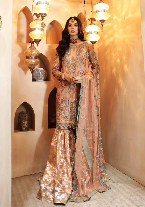 Waqas Shah | Ishq Naama | AVIANA ROSE - Hoorain Designer Wear - Pakistani Ladies Branded Stitched Clothes in United Kingdom, United states, CA and Australia