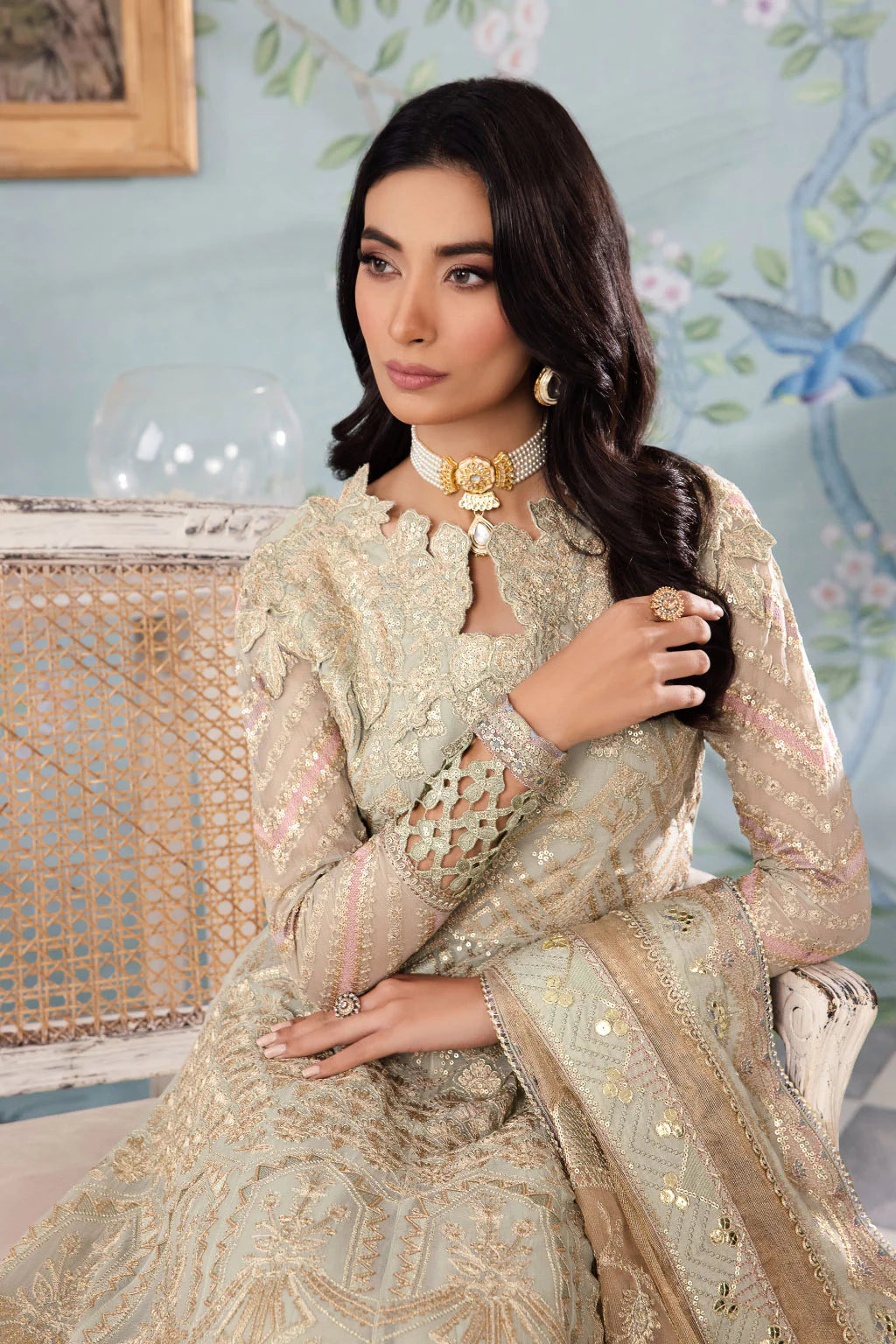 Iznik | Chinnon Chiffon | CC-33 QIANA - Pakistani Clothes for women, in United Kingdom and United States