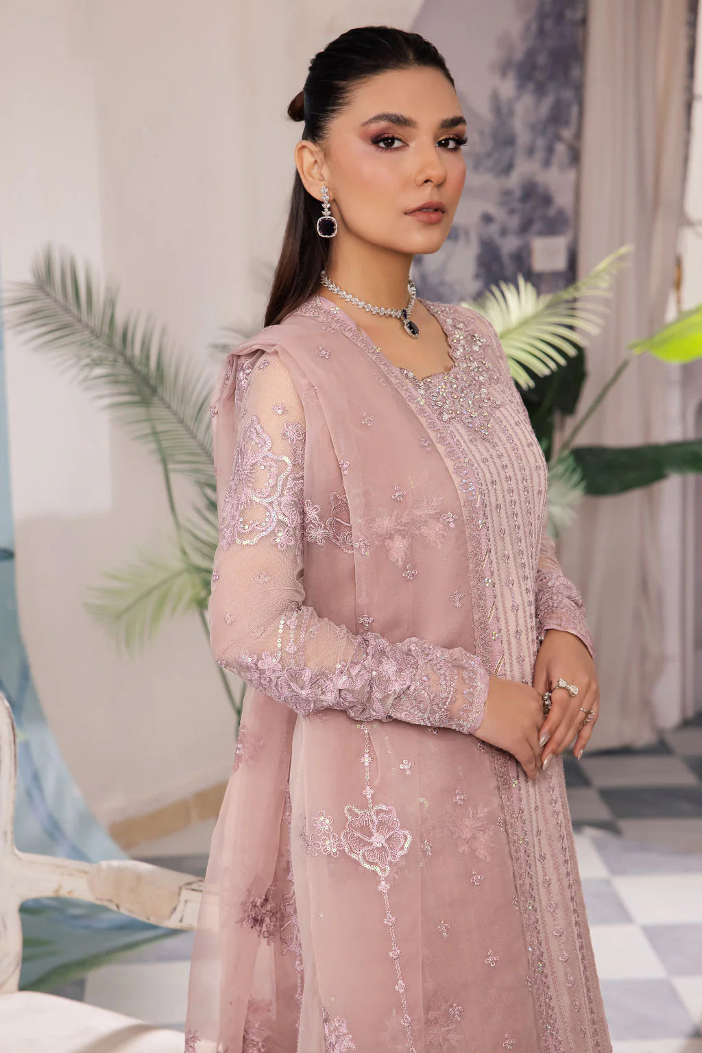 Iznik | Chinnon Chiffon | CC-39 BAREEN - Pakistani Clothes for women, in United Kingdom and United States