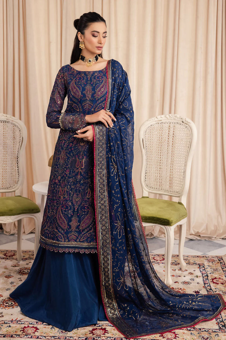 Iznik | Chinnon Chiffon | CC-34 ASHAH - Hoorain Designer Wear - Pakistani Ladies Branded Stitched Clothes in United Kingdom, United states, CA and Australia