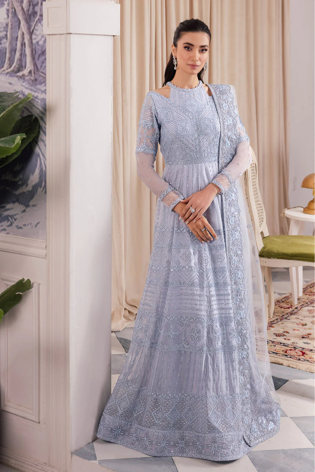 Iznik | Chinnon Chiffon | CC-38 IZARA - Pakistani Clothes for women, in United Kingdom and United States