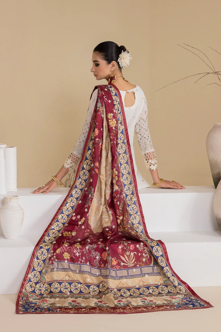 Iznik | Chinnon Chiffon | CC-24 BIANCA - Hoorain Designer Wear - Pakistani Ladies Branded Stitched Clothes in United Kingdom, United states, CA and Australia