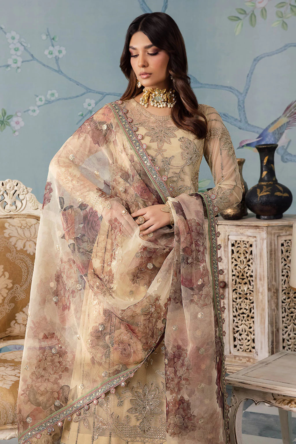 Iznik | Chinnon Chiffon | CC-31 ALYA - Pakistani Clothes for women, in United Kingdom and United States