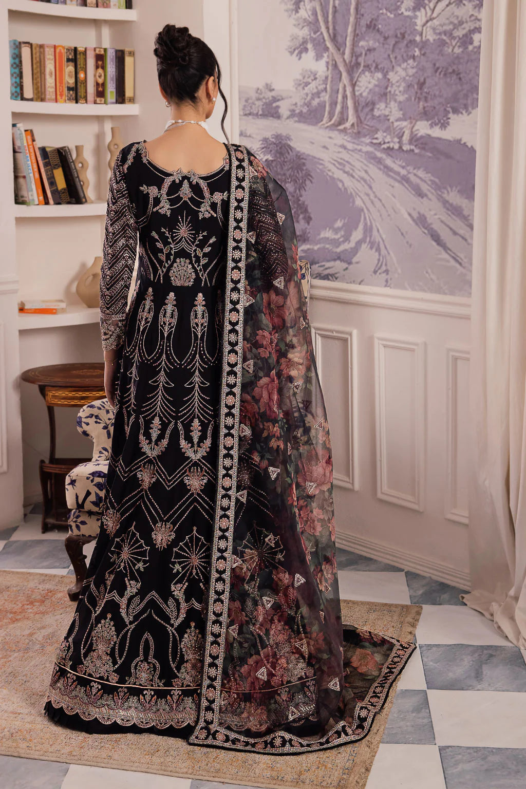 Iznik | Chinnon Chiffon | CC-32 KIAH - Pakistani Clothes for women, in United Kingdom and United States