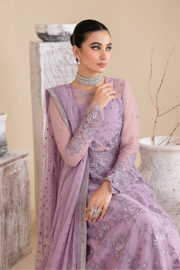 Iznik | Chinnon Chiffon | CC-25 REBECCA - Hoorain Designer Wear - Pakistani Ladies Branded Stitched Clothes in United Kingdom, United states, CA and Australia