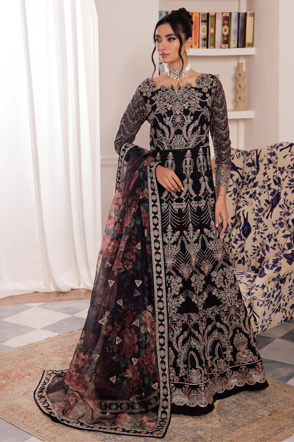 Iznik | Chinnon Chiffon | CC-32 KIAH - Pakistani Clothes for women, in United Kingdom and United States