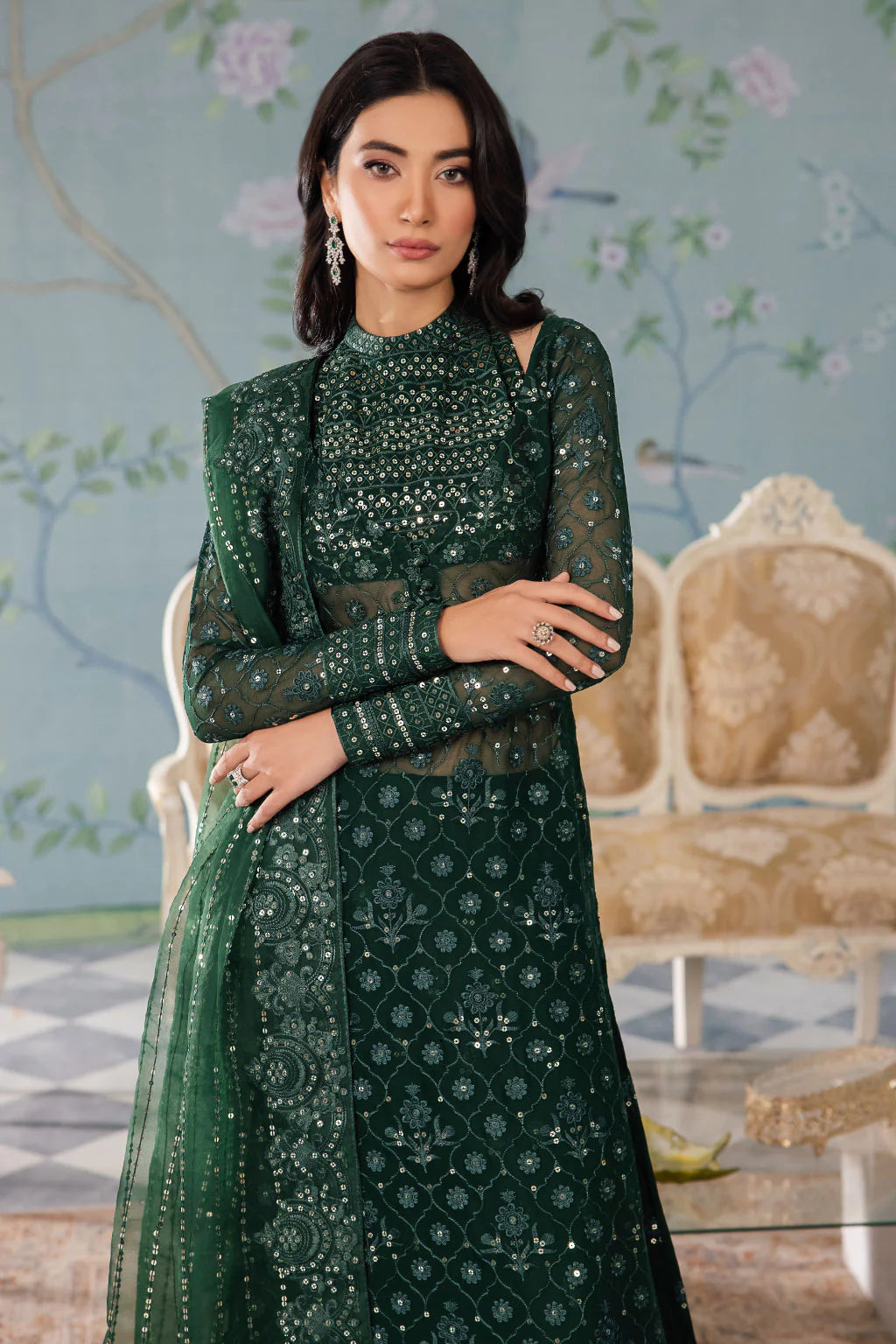 Iznik | Chinnon Chiffon | CC-40 KEZIAH - Pakistani Clothes for women, in United Kingdom and United States