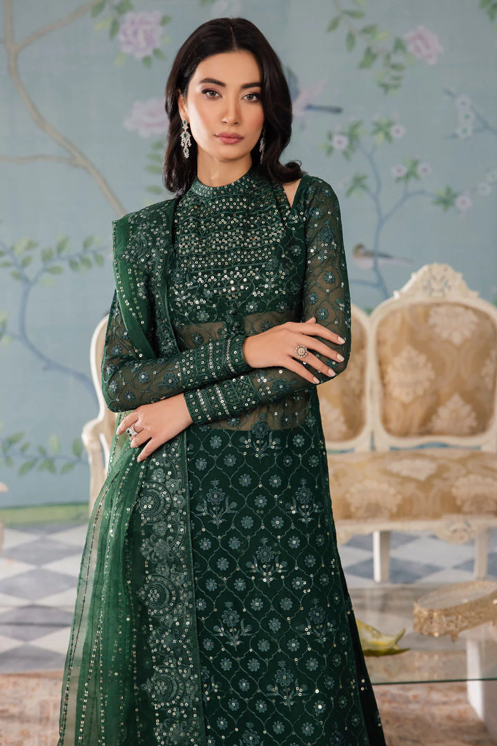 Iznik | Chinnon Chiffon | CC-40 KEZIAH - Hoorain Designer Wear - Pakistani Designer Clothes for women, in United Kingdom, United states, CA and Australia