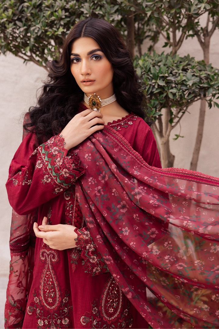 Iznik | Dahlia Embroidered Lawn | DL-01 - Hoorain Designer Wear - Pakistani Ladies Branded Stitched Clothes in United Kingdom, United states, CA and Australia