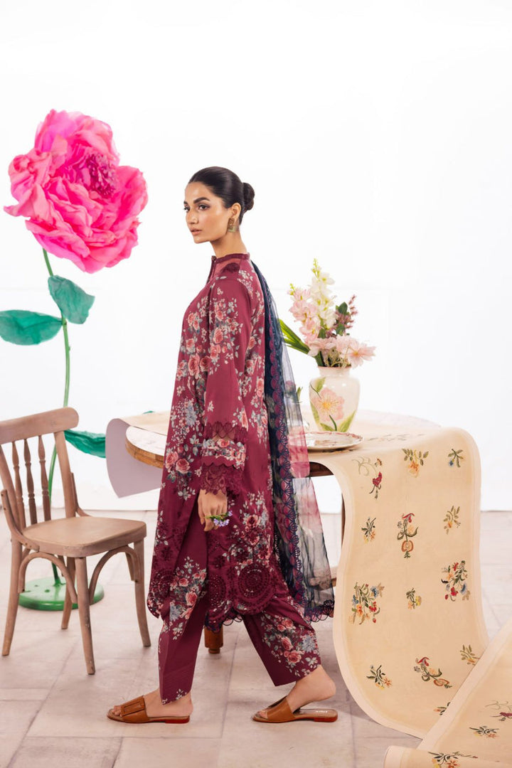 Iznik | Dahlia Embroidered Lawn | DL-11 - Pakistani Clothes for women, in United Kingdom and United States