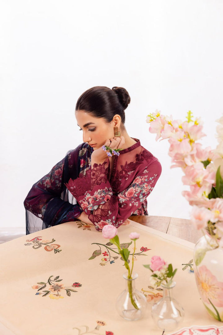 Iznik | Dahlia Embroidered Lawn | DL-11 - Pakistani Clothes for women, in United Kingdom and United States