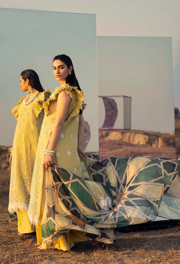 Adans libas | Lawn Collection 24 | Adan's Lawn 6902 - Hoorain Designer Wear - Pakistani Ladies Branded Stitched Clothes in United Kingdom, United states, CA and Australia