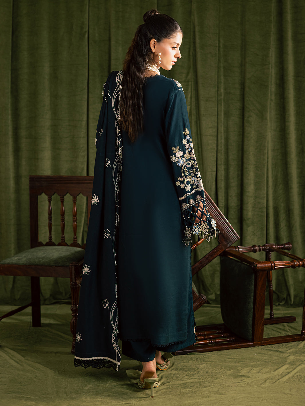 Mahnur | Kaia Slub Linen 25 | K - 07 | 3 PC LINEN