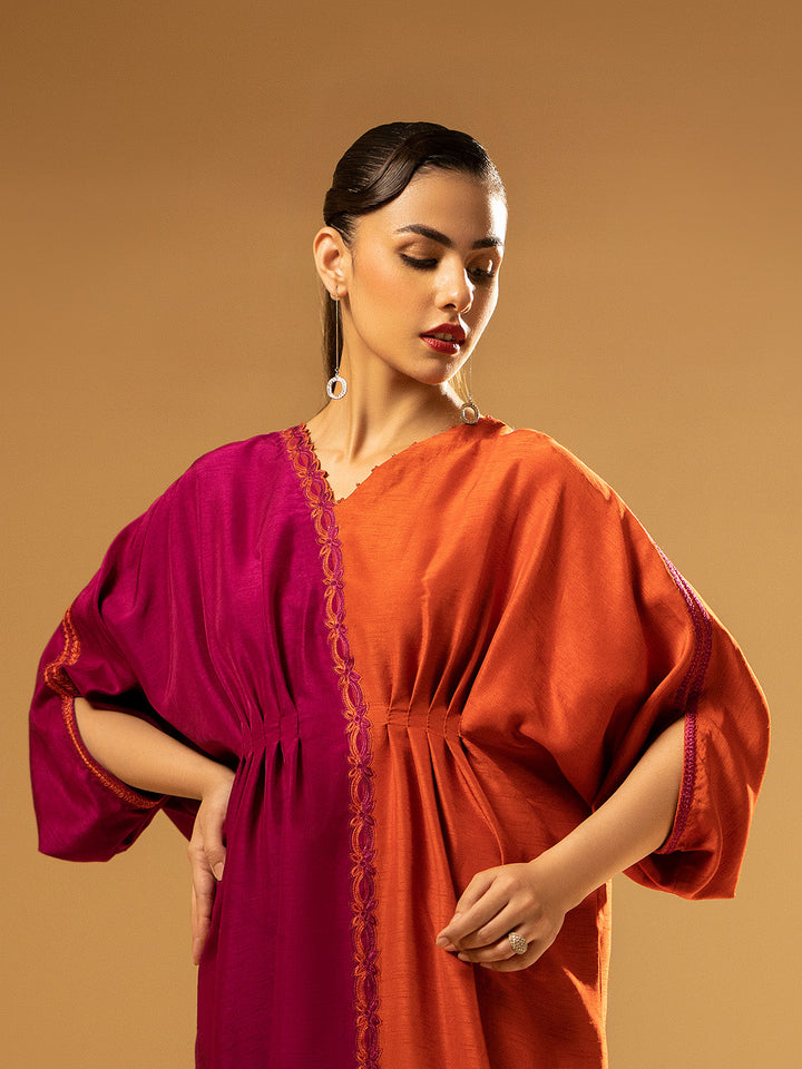 Fozia Khalid | Eid Edit 24 | Split-Tone Kaftan - Pakistani Clothes for women, in United Kingdom and United States