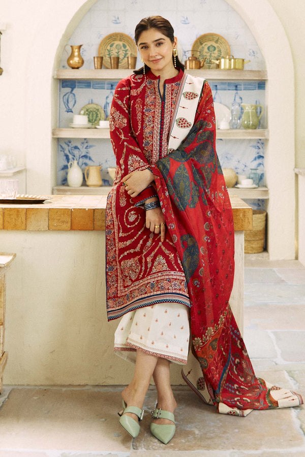 Zara Shahjahan | Coco Lawn Eid Edit 24 | KASHMIR KALI-D3 - Hoorain Designer Wear - Pakistani Ladies Branded Stitched Clothes in United Kingdom, United states, CA and Australia