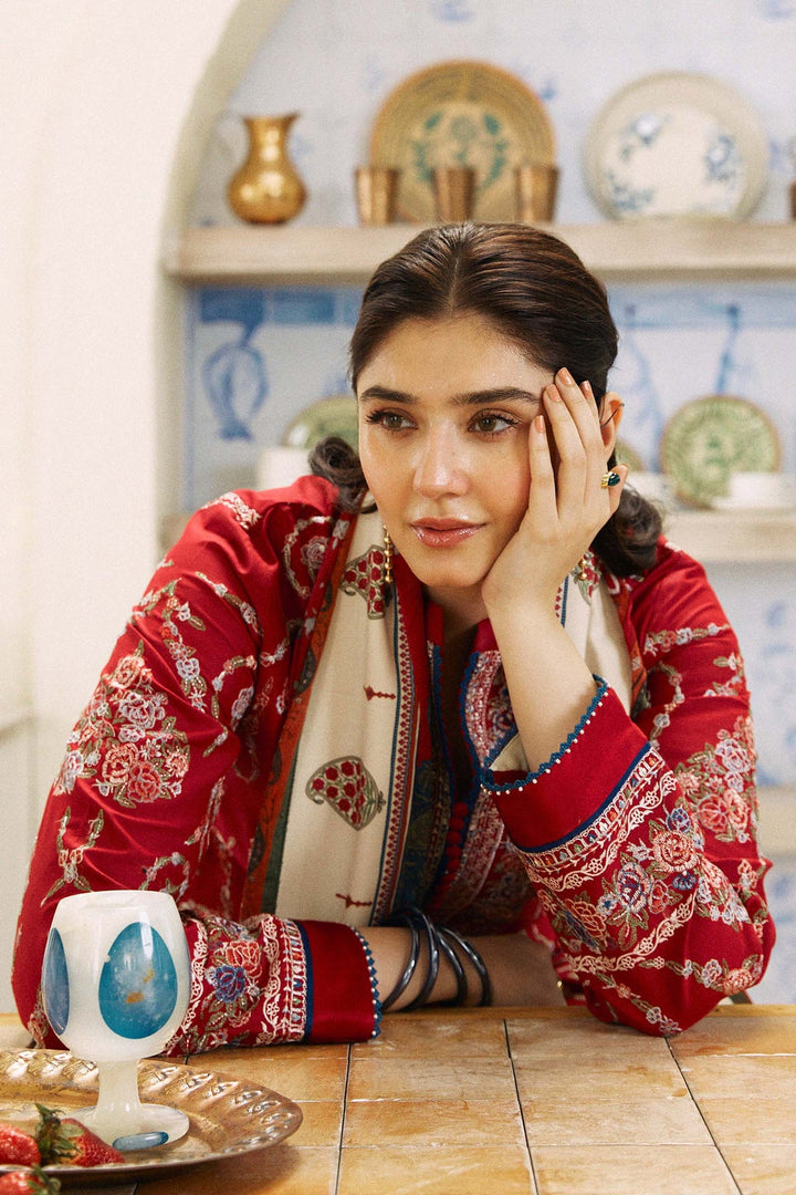 Zara Shahjahan | Coco Lawn Eid Edit 24 | KASHMIR KALI-D3 - Hoorain Designer Wear - Pakistani Ladies Branded Stitched Clothes in United Kingdom, United states, CA and Australia