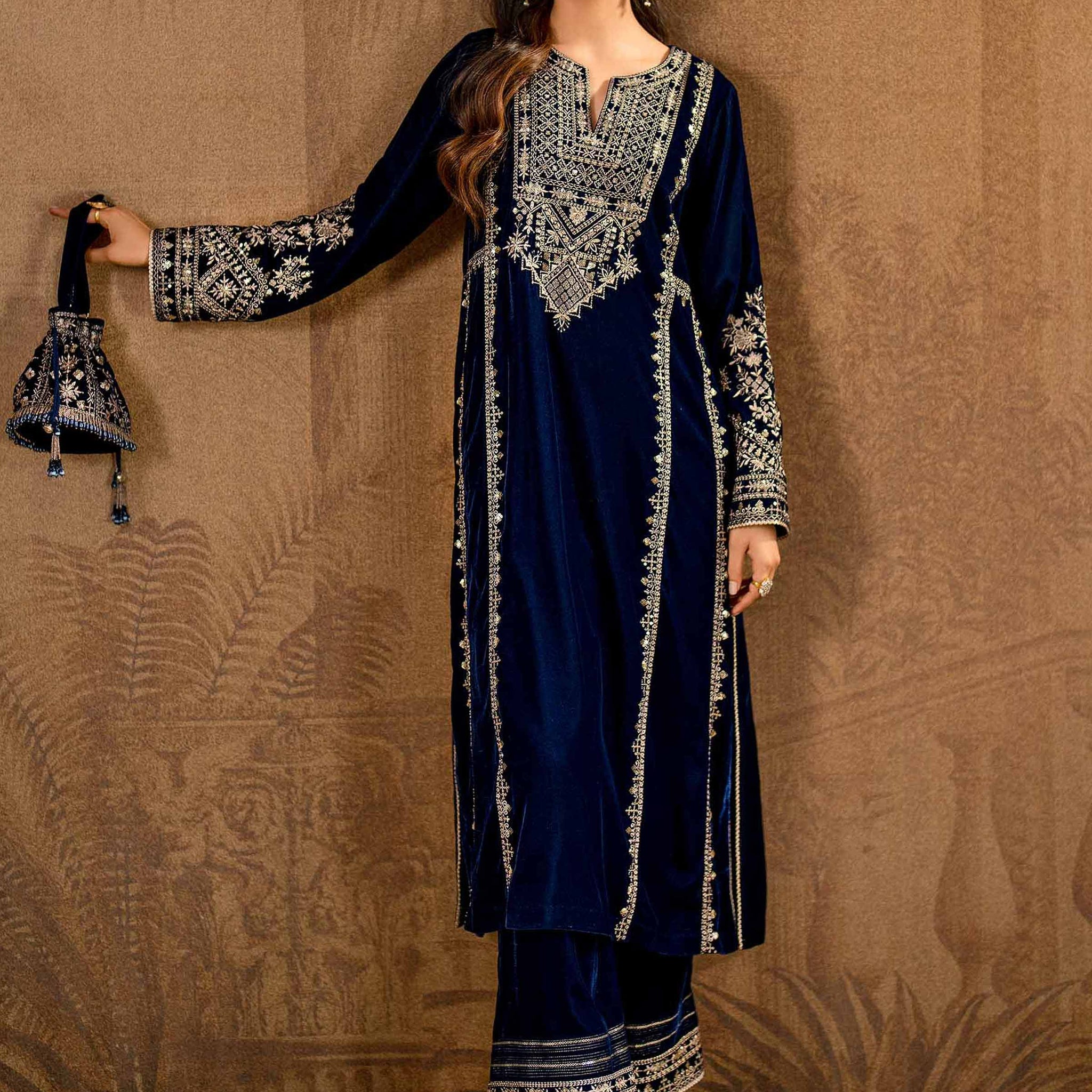 Nishat Linen | Luxury Winter 24 | KFW24-09