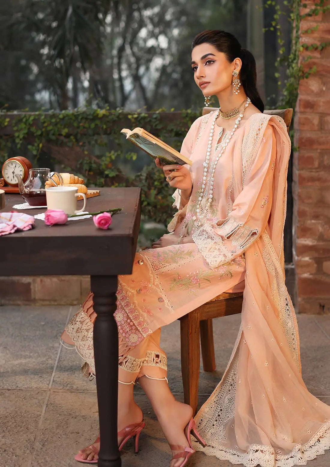 Kahf Premium | Festive Lawn 24 | KFL-11 MAAHRU - Pakistani Clothes for women, in United Kingdom and United States