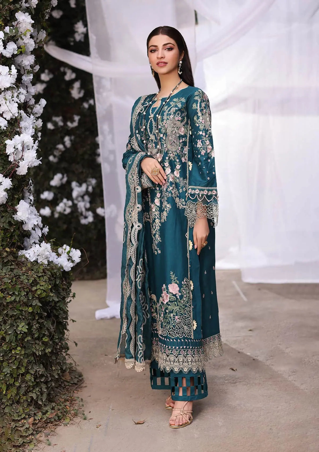 Kahf Premium | Festive Lawn 24 | KFL-09A BANO - Pakistani Clothes for women, in United Kingdom and United States