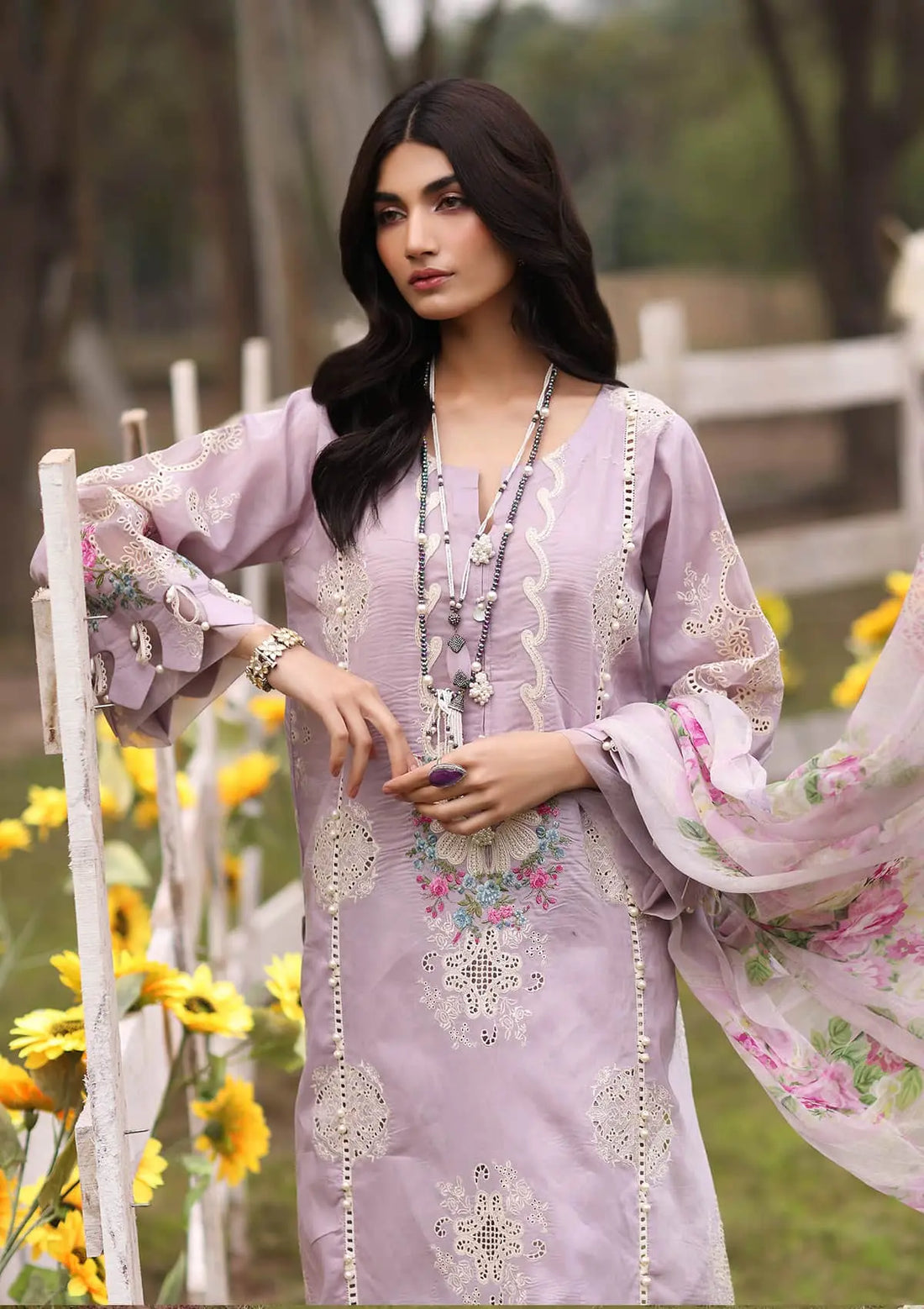 Kahf Premium | Festive Lawn 24 | KFL-08B ELAYA - Pakistani Clothes for women, in United Kingdom and United States