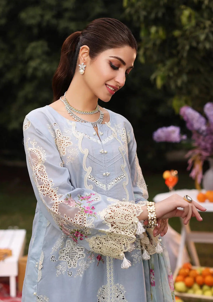 Kahf Premium | Festive Lawn 24 | KFL-08A FIRUZE - Hoorain Designer Wear - Pakistani Ladies Branded Stitched Clothes in United Kingdom, United states, CA and Australia