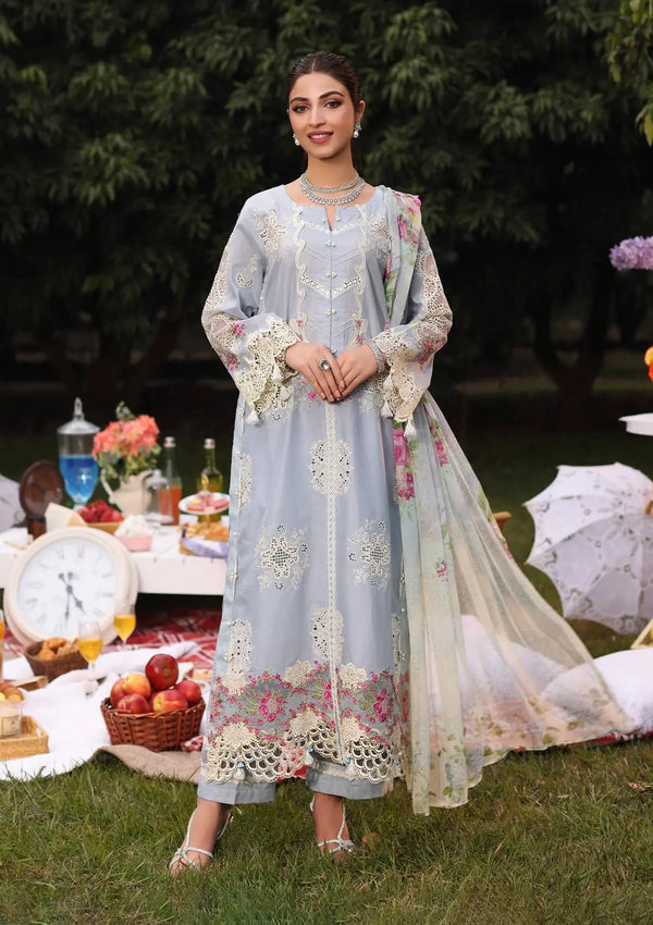 Kahf Premium | Festive Lawn 24 | KFL-08A FIRUZE - Pakistani Clothes for women, in United Kingdom and United States