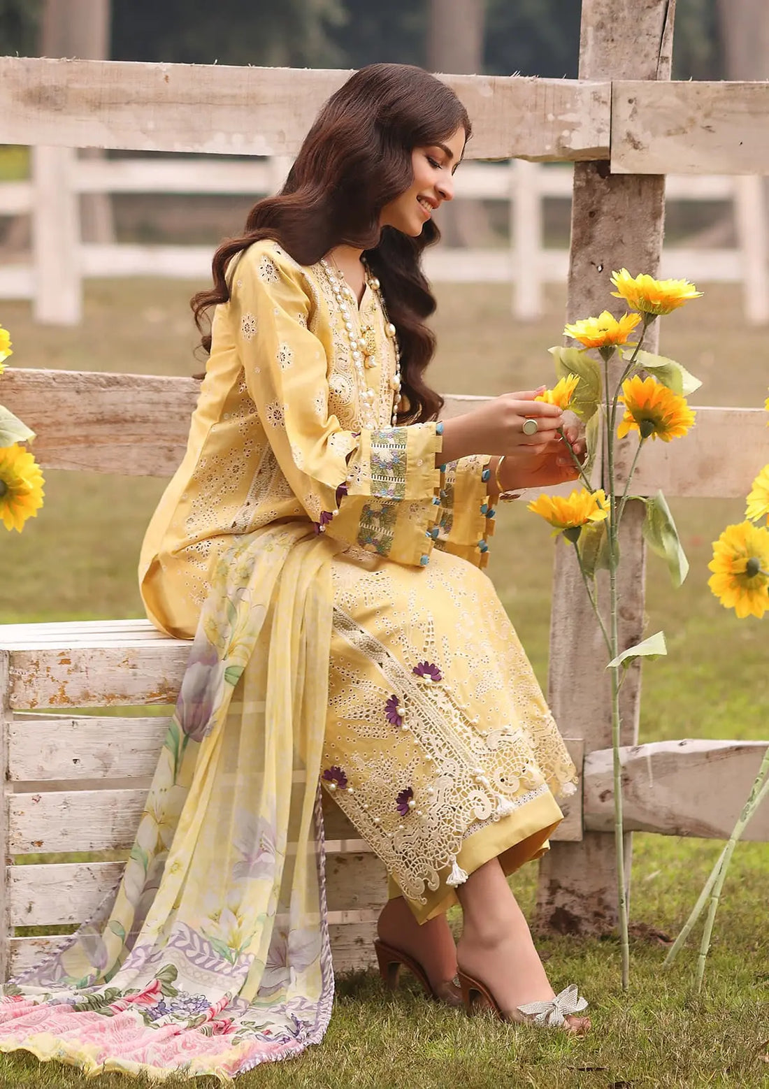 Kahf Premium | Festive Lawn 24 | KFL-05 SAHAR - Pakistani Clothes for women, in United Kingdom and United States