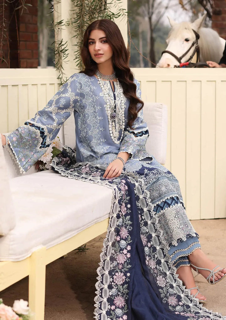 Kahf Premium | Festive Lawn 24 |KFL-04 KINZA - Hoorain Designer Wear - Pakistani Ladies Branded Stitched Clothes in United Kingdom, United states, CA and Australia
