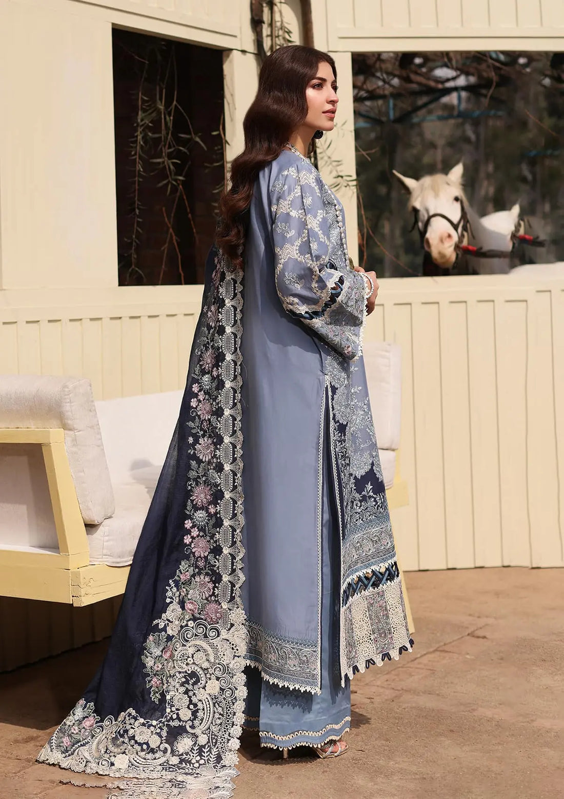 Kahf Premium | Festive Lawn 24 |KFL-04 KINZA - Pakistani Clothes for women, in United Kingdom and United States