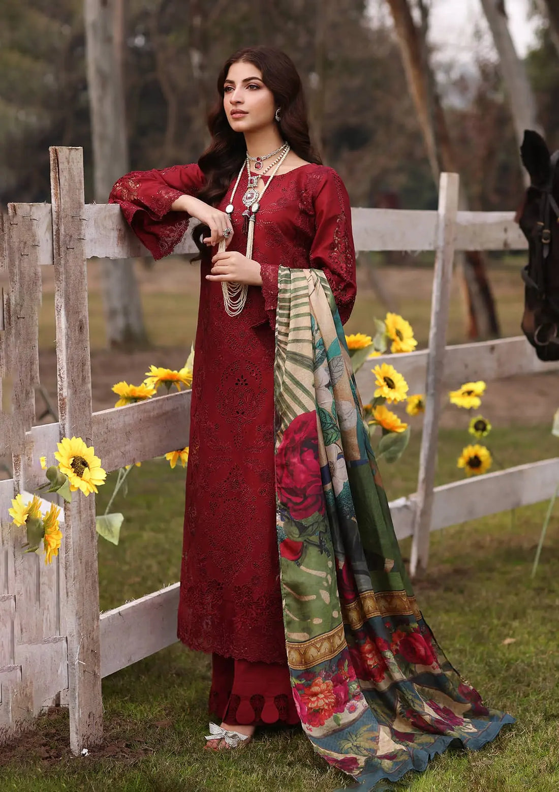 Kahf Premium | Festive Lawn 24 | KFL-02 ALORA - Pakistani Clothes for women, in United Kingdom and United States